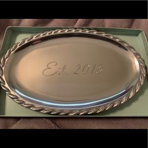 NIB Mariposa “est 2018” metal dish